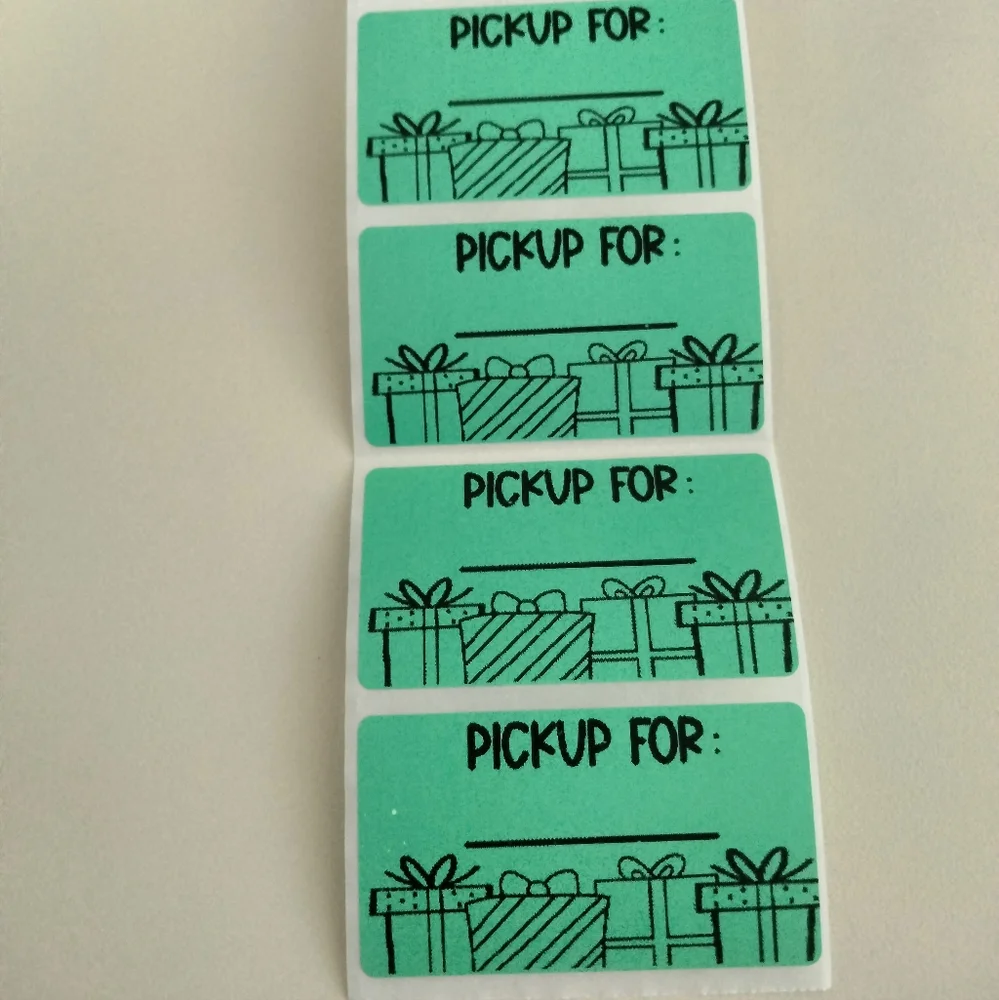 💙100 Christmas Pick Up Shipping Labels Thermal Packaging Stickers 2.25